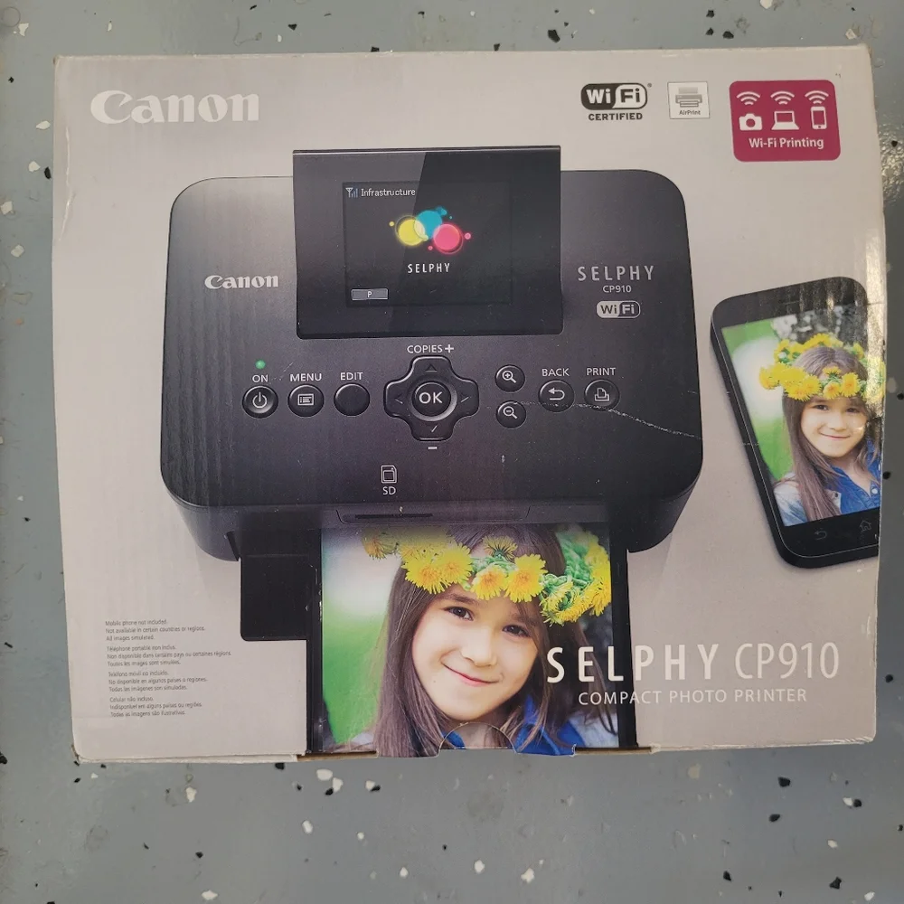 Canon Selfie CP910 compact photo printer New in box